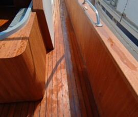 Custom yacht teak joinery project